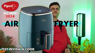 PIGEON Healthi Fry Plus AIR FRYER  BEST Air Fryer under 3200  Pigeon AirFryer Bake Fry Test 1400w [upl. by Adnuhsed]