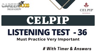 Celpip Listening Mock Test  Celpip Listening Test Practice With Answers [upl. by Ettenor]