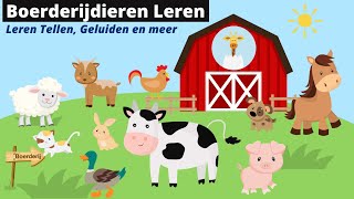 Boerderijdieren leren met de Speelgoedmeneer  Tellen geluiden en meer [upl. by Krug657]