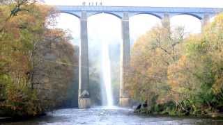 Draining Pontcysyllte Aqueduct 9th November 2009 [upl. by Lauzon637]