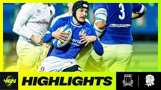 2024 U6N20  HIGHLIGHTS  ITALY V ENGLAND [upl. by Ekim817]