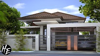 240 sqm Lot l 3Bedroom Modern Bungalow House Design [upl. by Anavas995]