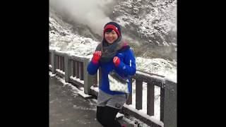 2016124 Taiwan Yangmingshan National Park snow [upl. by Alleris]