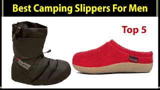 Top 5 Best Camping Slippers For Men 2021 [upl. by Zipnick970]