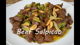 BEEF TENDERLOIN SALPICAO  FILIPINO RECIPE [upl. by Anelrats]