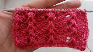 Very easy amp simple knitting design for sweaterBeginners must try [upl. by Stochmal325]