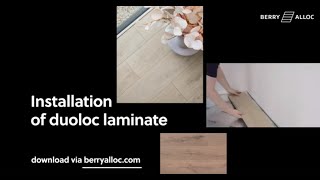 Installation of DuoLoc laminate English [upl. by Ticknor]