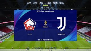 PES 2021  LilleJuventus Champions League  Saison 20222023 [upl. by Adniralc]