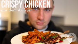 Airfryer crispy chicken mit Süßkartoffel Pommes  consori  Airfryer  DerHanten  sensational [upl. by Ashlee649]