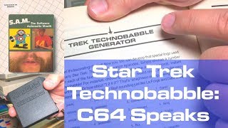 Star Trek Technobabble Commodore 64 Speaks [upl. by Teteak]