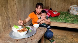 Harvesting green vegetables to sell  taking care of the baby  cooking [upl. by Lenroc560]