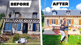 TIMELAPSE RENOVATION  A COUPLE RENOVATE A FRENCH HOUSE IN 30 MINUTES [upl. by Trilbee]