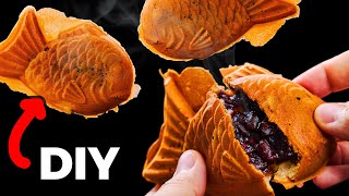 Homemade Taiyaki Recipe  Japanese Fish Shaped Pastry [upl. by Cassie]