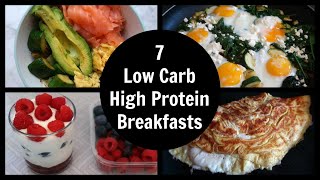 7 Low Carb High Protein Breakfast Ideas [upl. by Seidule]