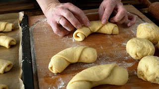 Diese hausgemachten Croissants sind ohne Blätterteig gemacht Ich zeige dir wie [upl. by Oecam]