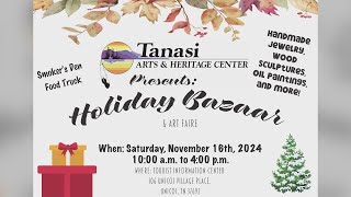 Upcoming Holiday Bazaar in Unicoi to support local art center [upl. by Cedar]