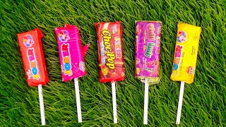 Satisfying video Asmr Lollipops candy and chocolate gummy candy unboxing video [upl. by Ahsert]