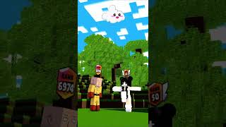 Help Herobrines Daughter to Win Saitama Power minecraft shorts animation [upl. by Laertnom]