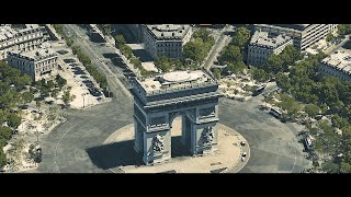 Arc de Triomphe  Time lapse  Arc de Triomphe traffic [upl. by Gilead114]