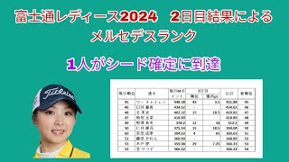 富士通レディース 20242日目結果によるメルセデスランク変動。 [upl. by Carney]