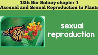 12th biobotany chapter1 Asexual amp Sexual Reproduction In Plants SEXUAL REPRODUCTION12th SCERT [upl. by Akcemat]