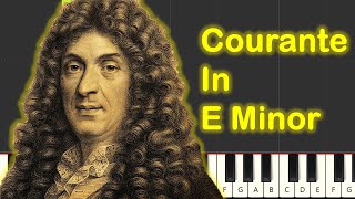 Learn How To Play Courante In E Minor With This Piano Tutorial [upl. by Nevart674]