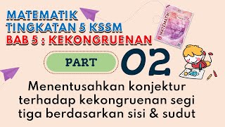 PART 2 Matematik Tingkatan 5 BAB 5 KSSM  Kekongruenan Pembesaran Gabungan Transformasi Teselasi [upl. by Odlanyar]