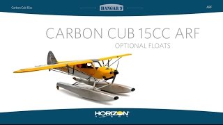 Hangar 9 Carbon Cub 15cc ARF Optional 15Scale Float Set [upl. by Eolcin802]