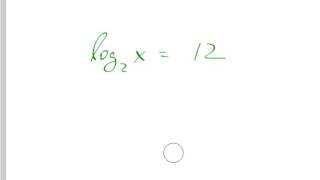 Exponentiate to solve a log equation [upl. by Doykos375]