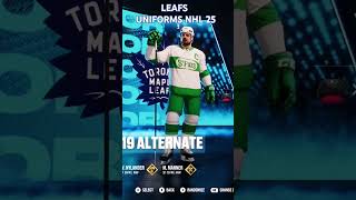 All Toronto Maple Leafs uniforms NHL 25 nhl25 shorts nhl torontomapleleafs [upl. by Rehc]