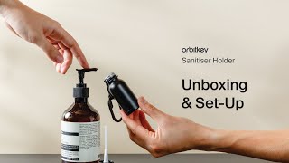 Orbitkey Sanitiser Holder – Unboxing amp Setting Up [upl. by Ardnuaek]