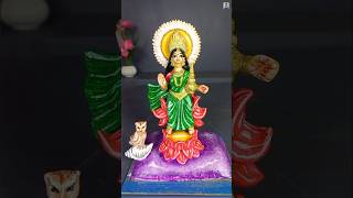 Complete Painting Process of a Small Lakshmi Idol  StepbyStep Guide Loki Maar video Loki Idol [upl. by Orsini166]