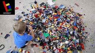 MY 200 MYSTERY LEGO YARD SALE HAUL 64 lbs of Lego [upl. by Euf]