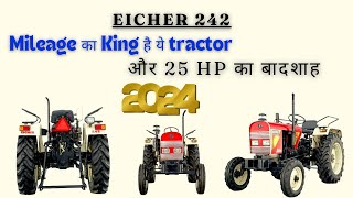 Eicher 242 Tractor Video  25 HP  Eicher 242 Tractor Review  Eicher Tractor  KhetGuru [upl. by Nelrac840]