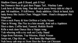 Masicka  Cyah Frighten We Lyrics [upl. by Sidky]