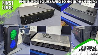 Minisforum DEG1 OCulink Graphics Docking Station External GPU And PowerPacked MiniPCs  Computex [upl. by Eanram259]