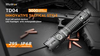 Wurkkos TD04 Tactical Flashlight  The Ultimate EDC Flashlight [upl. by Llemart]