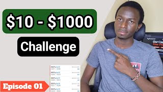 I Tried 10 to 1000 FOREX Challenge Ep1  CPI News [upl. by Andris]