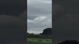 Typhoon ZJ937 coming into land on runway 07  Warton 091024 [upl. by Ecyaj]