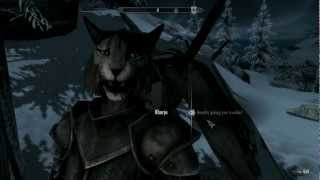 HDSkyrimHow To Get A KhajiitKharjo Follower In Skyrim VERY EASY [upl. by Heall]