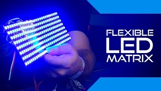 Product Introduction Flexible RGB LED Matrix 8x32 [upl. by Fayola]