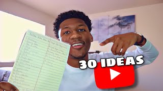 30 YouTube Video Ideas for Guys 💡 [upl. by Yves]