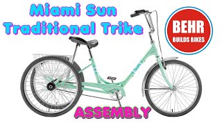 Miami Sun Traditional Trike assembly 4K BBB [upl. by Yemane143]