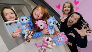 BABY MONKEY BUDDiES 🍼🐒 new Valentines Surprises from Adley amp Niko amp Navey amp Dr Mom amp Delivery Dad [upl. by Elena]