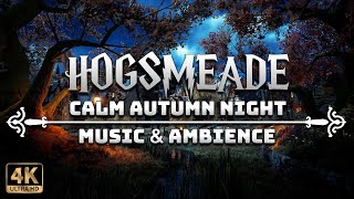 Calm Autumn Night in Hogsmeade  4K Harry Potter Music amp Ambience [upl. by Ecnirp]