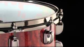 Tama SLP GBubinga Shell Snare Natural Quilted Bubinga [upl. by Atilrep]