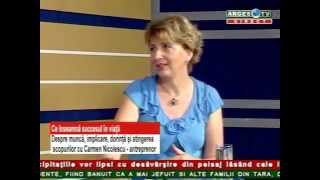 Carmen Nicolescu  ANTREPRENOR DESPRE SUCCES  ARGES TV 01 IUN 2015 part II [upl. by Riebling]