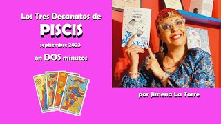 piscis septiembre 2023 predicciones en dos minutos tarot jimenalatorre [upl. by Moffat853]