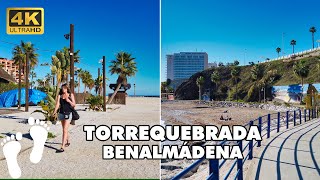 Torrequebrada BENALMÁDENA to Playa Arroyo de la Miel Beach Walking Tour 4K [upl. by Eissirhc]