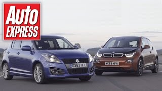 BMW i3 vs Suzuki Swift track battle [upl. by Anayit]